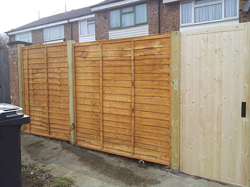 NEW FENCE AND GATE - DONT FORGET TO TREAT YOUR NEW FENCES WITH WOOD PRESERVER 