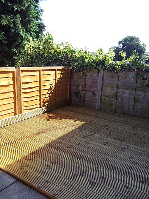  AFTER A FEW DAYS THERE IS NEW FENCING AND DECKING